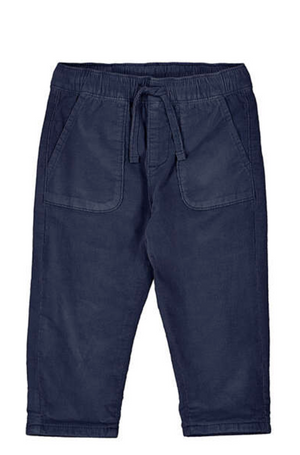 Mayoral Micro Cord Lined Pant in Blue