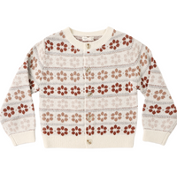 Rylee + Cru Cheyenne Cardigan in Floral Fair Isle