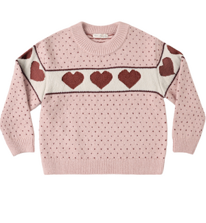 Rylee + Cru Reagan Sweater in Hearts
