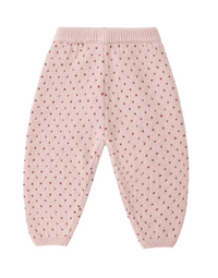 Rylee + Cru Knit Pant in Brick Birdseye