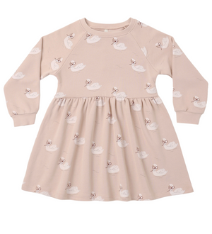 Rylee + Cru Raglan Dress in Swans