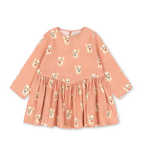Konges Slojd  Elin Dress in Ciao Rose Kitten
