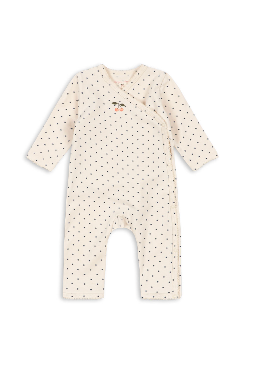 Konges Slojd Cross Body Romper in Blue Dot