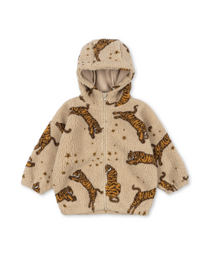 Konges Slojd Jody Teddy Hooded Jacket in Tiger