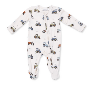 Angel Dear 2 Way Zipper Footie in Future Farmer