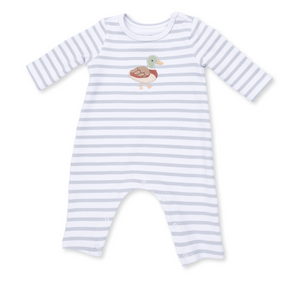 Angel Dear Lap Shoulder Romper in Mallard