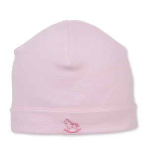 Kissy Kissy  Hat in Pink Striped Gingham Rockers