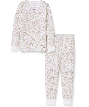 Petite Plume Pointelle Snug Fit Pajama Set in Meadow Bloom