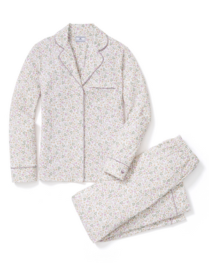 Petite Plume Women's Pima Pajama Set in Meadow Bloom