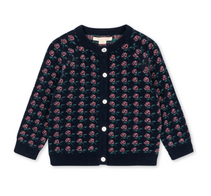 Konges Slojd Belou Knit Cardigan in Roses