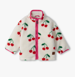 Hatley Faux Sherpa Jacket in Cherries
