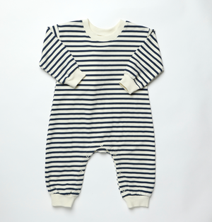 Coop Kids By Pink Chicken Runaround Jumpsuit in Navy Stripe