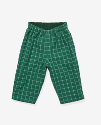 Oso & Me Reversible Pant in Green Holiday Plaid