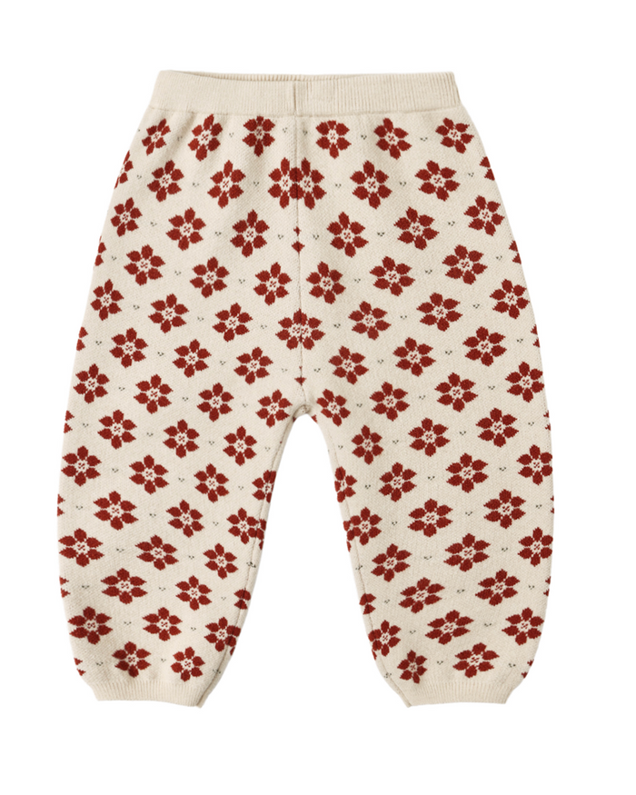 Rylee + Cru Knit Pant in Poinsettia