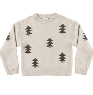 Rylee + Cru Aspen Sweater in Tree Jacquard