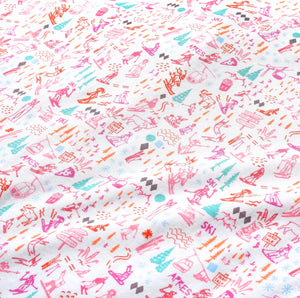 Joy Street Kids Pajamas in Pink Apres Ski