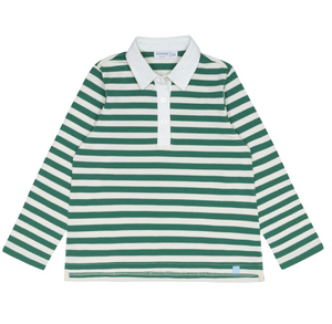 Minnow Rugby Shirt in Green Stripe