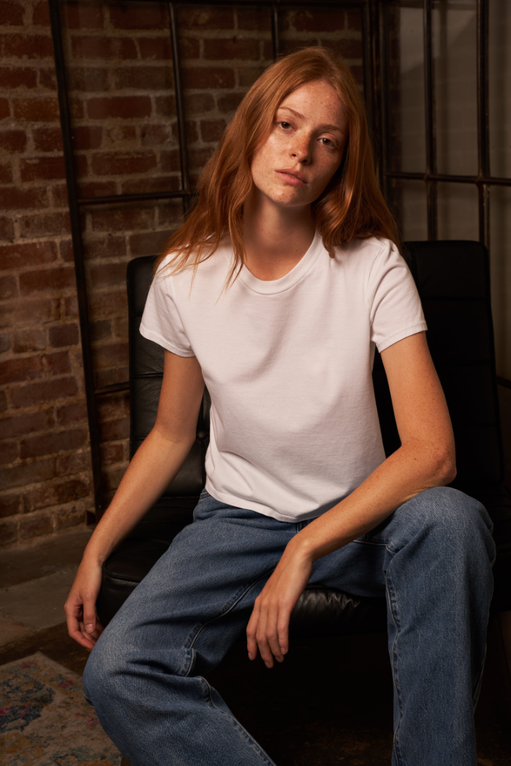 perfectwhitetee Springsteen Tee in White