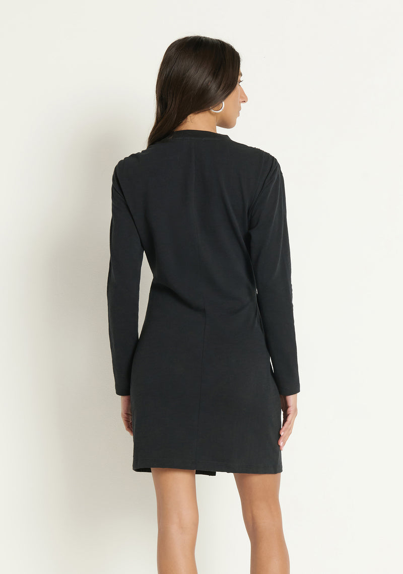 Nation Taylor Wrap Dress in Black