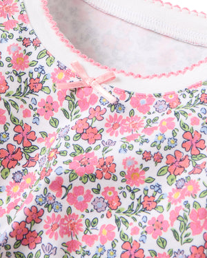 Petite Plume Pima Cotton Snugfit Pajamas in Fleurs de Rose