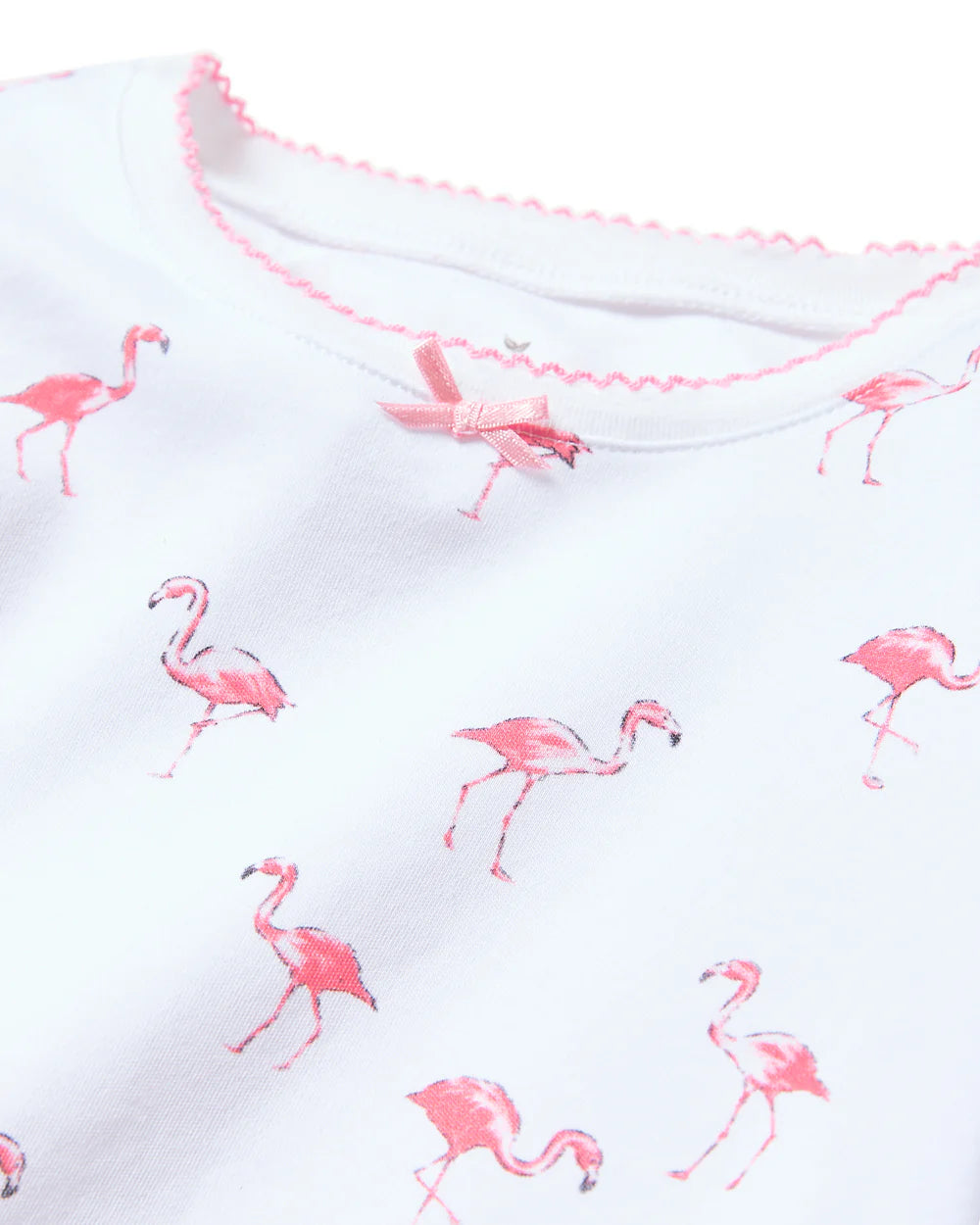 Petite Plume Pima Cotton Pajamas in Flamingo