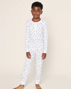 Petite Plume Pima Cotton Pajamas in Palmier