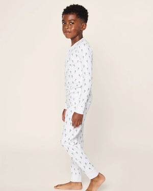 Petite Plume Pima Cotton Pajamas in Palmier