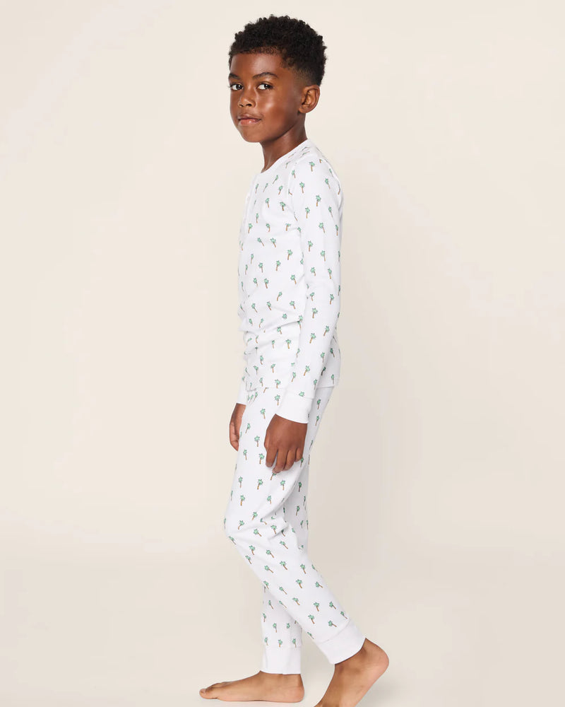 Petite Plume Pima Cotton Pajamas in Palmier