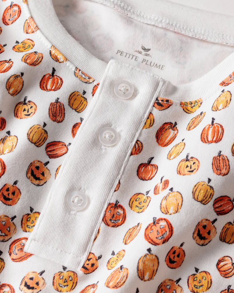 Petite Plume Pumpkin Patch Snugfit Pajamas