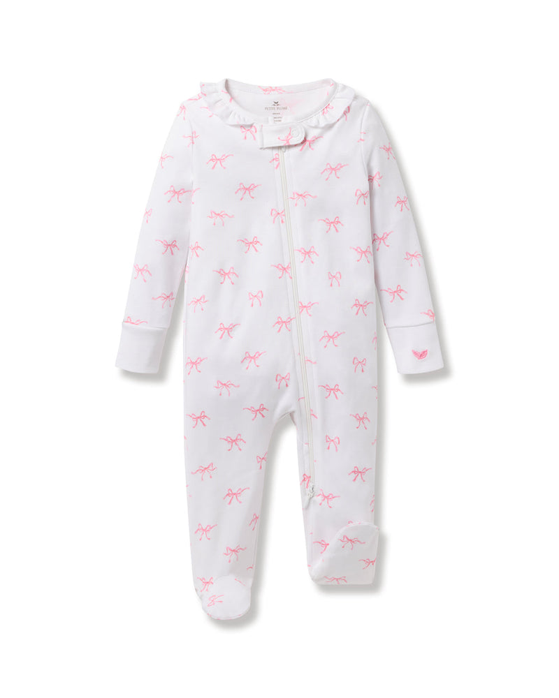 Petite Plume Pima Cotton Romper in Blushing Bows