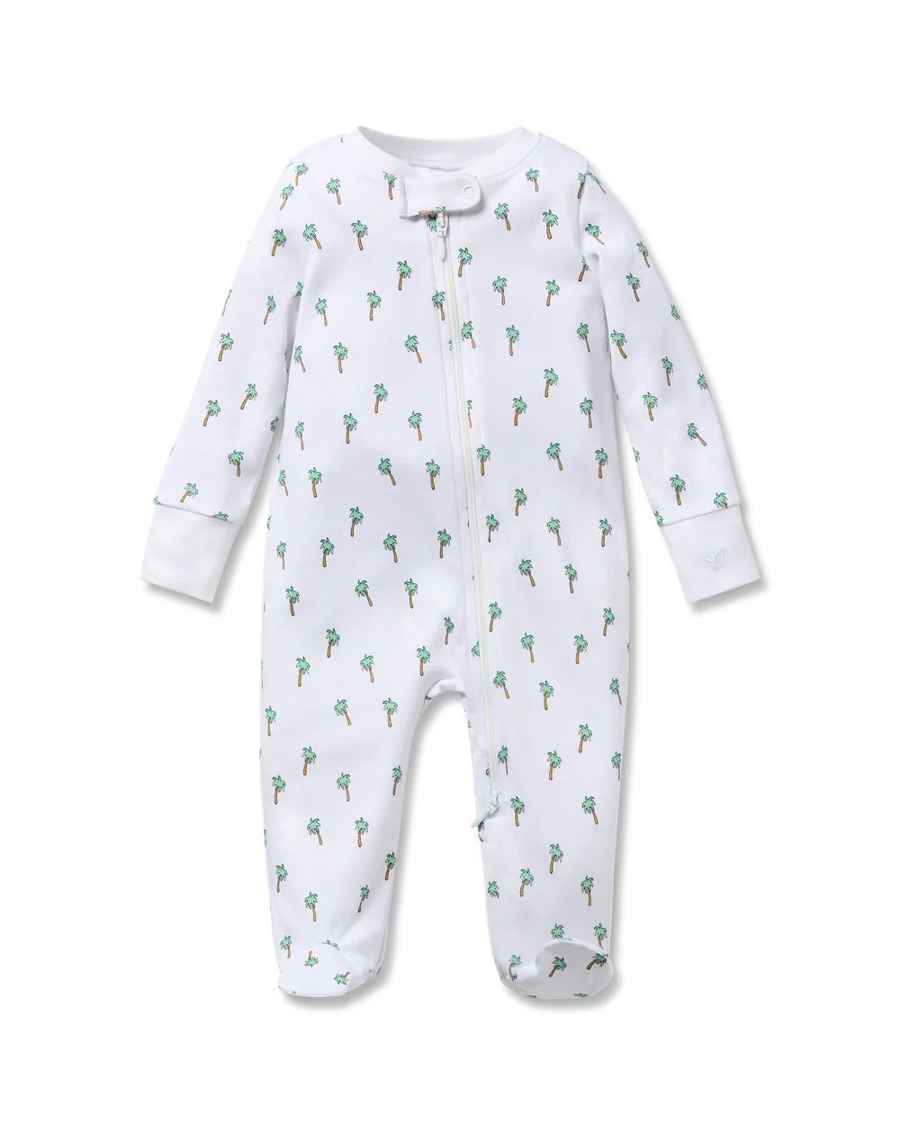 Petite Plume Pima Cotton Romper in Palmier