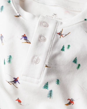 Petite Plume Pima Cotton Snugfit Pajamas in Après Ski