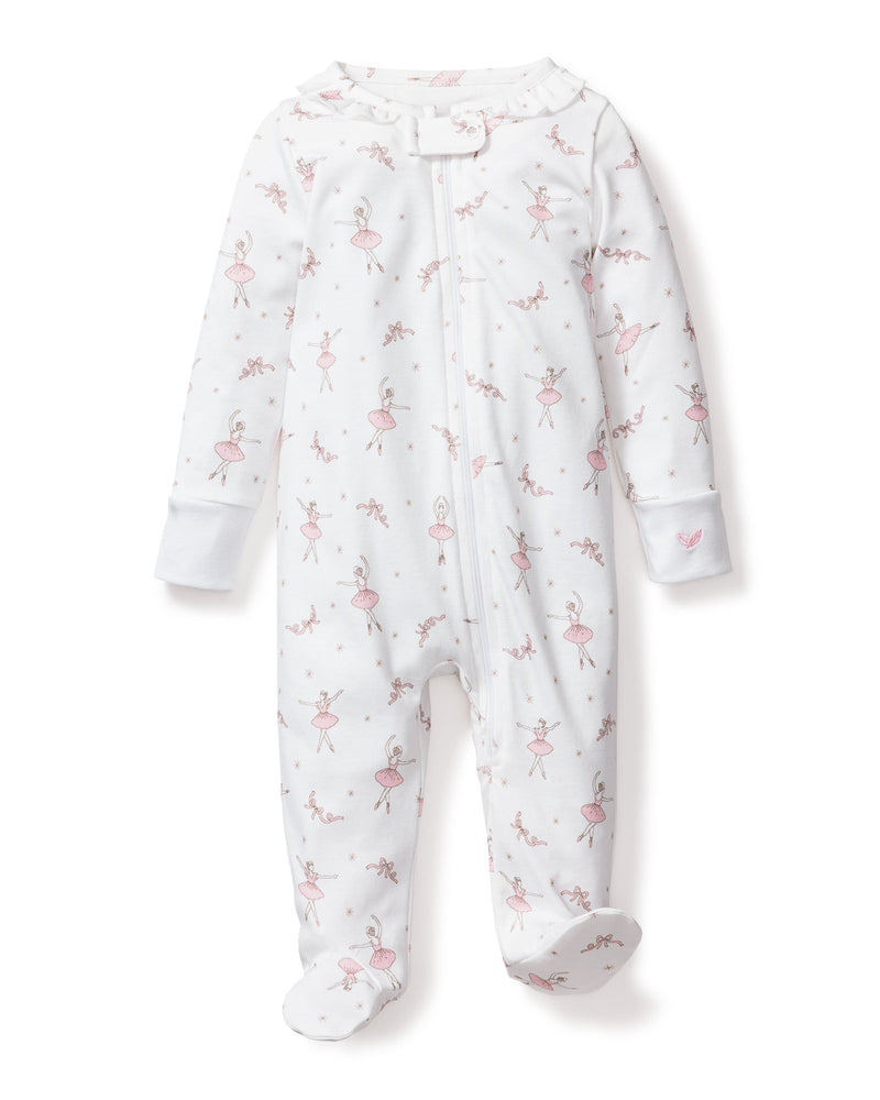 Petite Plume 100% Pima Cotton Romper in Sugar Plum Fairy