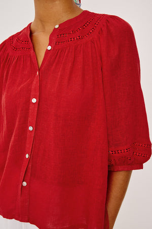 Rails Theia Top in Tomato