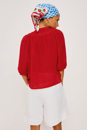 Rails Theia Top in Tomato