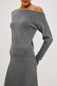 Rails Tianna Sweater in Heather Charcoal
