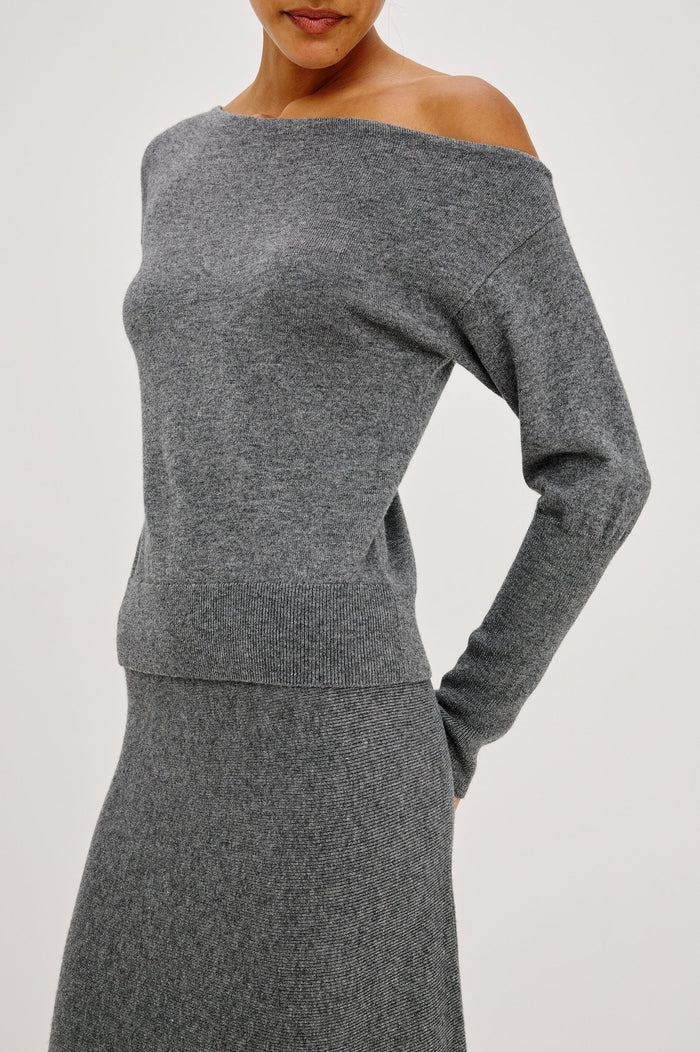 Rails Tianna Sweater in Heather Charcoal