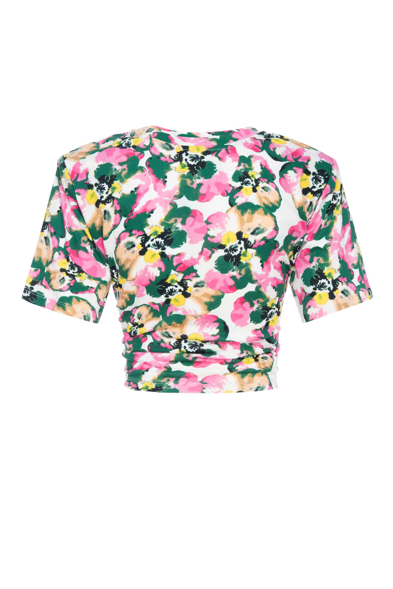 Le Superbe Tied Up Tee in Warhol Floral
