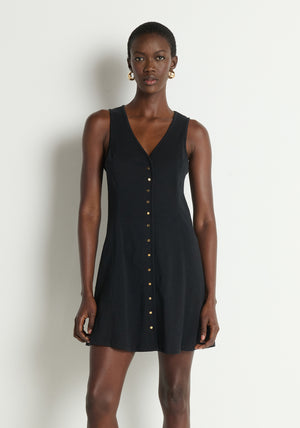 Nation Tierra Mini Dress in Black
