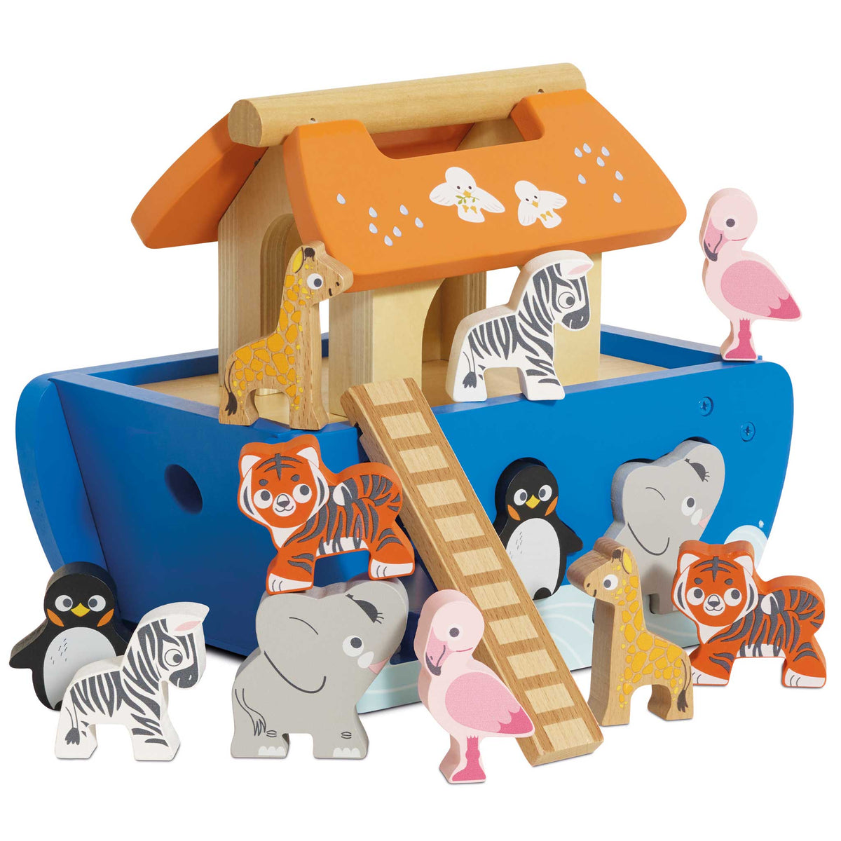 Le Toy Van Noah's Ark & Animals Shape Sorter 14 Pieces