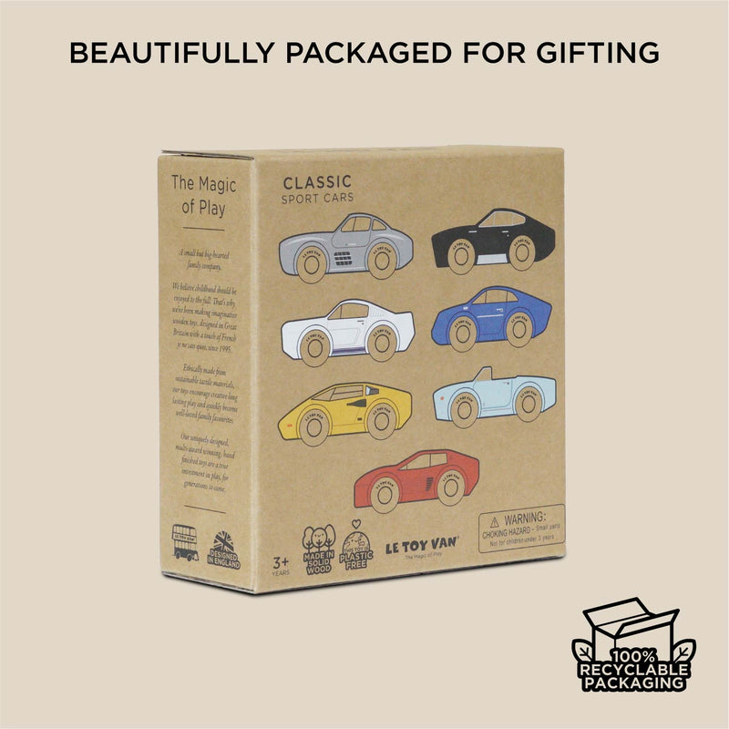 Le Toy Van Classic Wooden Sports Cars
