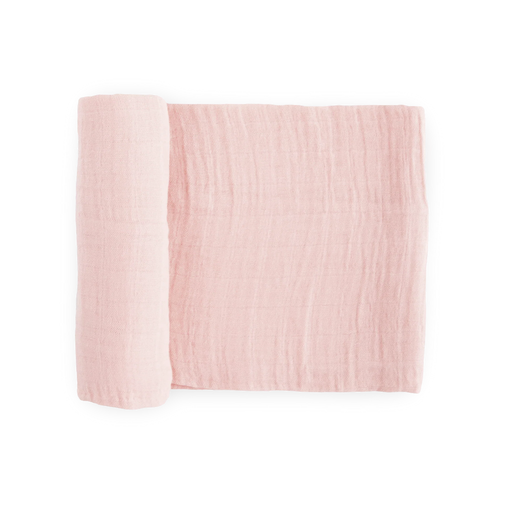 Little Unicorn Cotton Muslin Swaddle in Light Pink