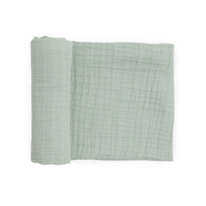 Little Unicorn Organic Cotton Muslin Swaddle in White Sage