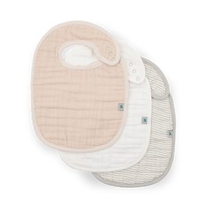 Little Unicorn Cotton Muslin Classic Bib 3 Pack in Rosie
