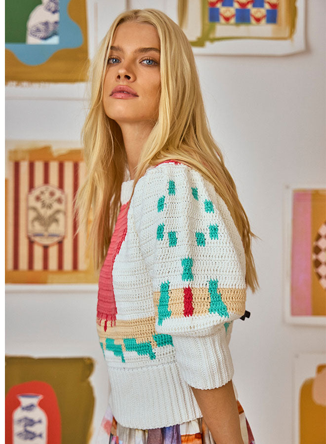 Hunter Bell Sully Pullover Sweater in Multi
