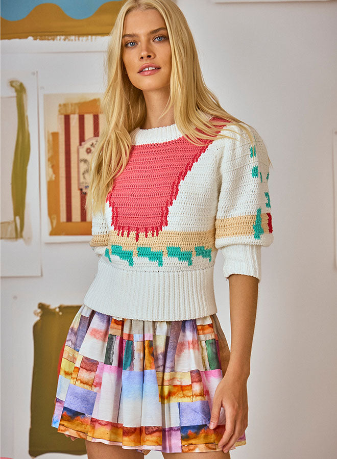 Hunter Bell Sully Pullover Sweater in Multi