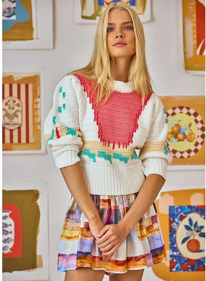 Hunter Bell Sully Pullover Sweater in Multi