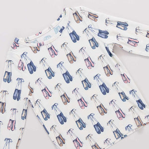 Pink Chicken Pajama Set in Ballet Slippers