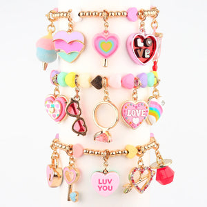 Charm It! Gold Heart Lollipop Charm