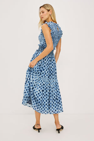 Rails Vivier Dress in Sapphire Shibori